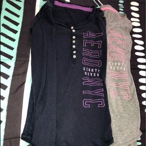 Long Sleeve Quarter Button Ups